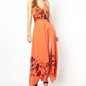 Jarlo Adora Button Through Floral Maxi Dress